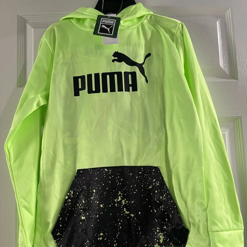 Puma 2 Piece Youth Size Large Active‎ Wear New W/Tags Fizzy Apple Green W…
